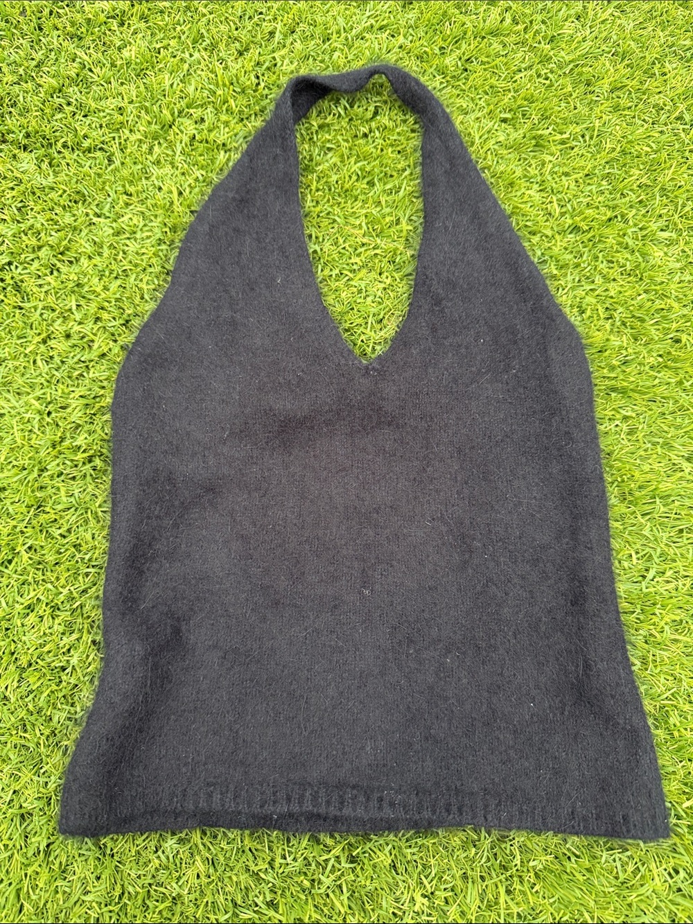 Mango Black Knit Halter Top